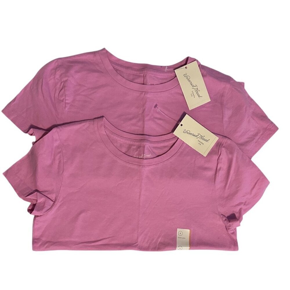 Universal Threads Women's Shrunken Short Sleeve T-shirt pack of 2 Size S